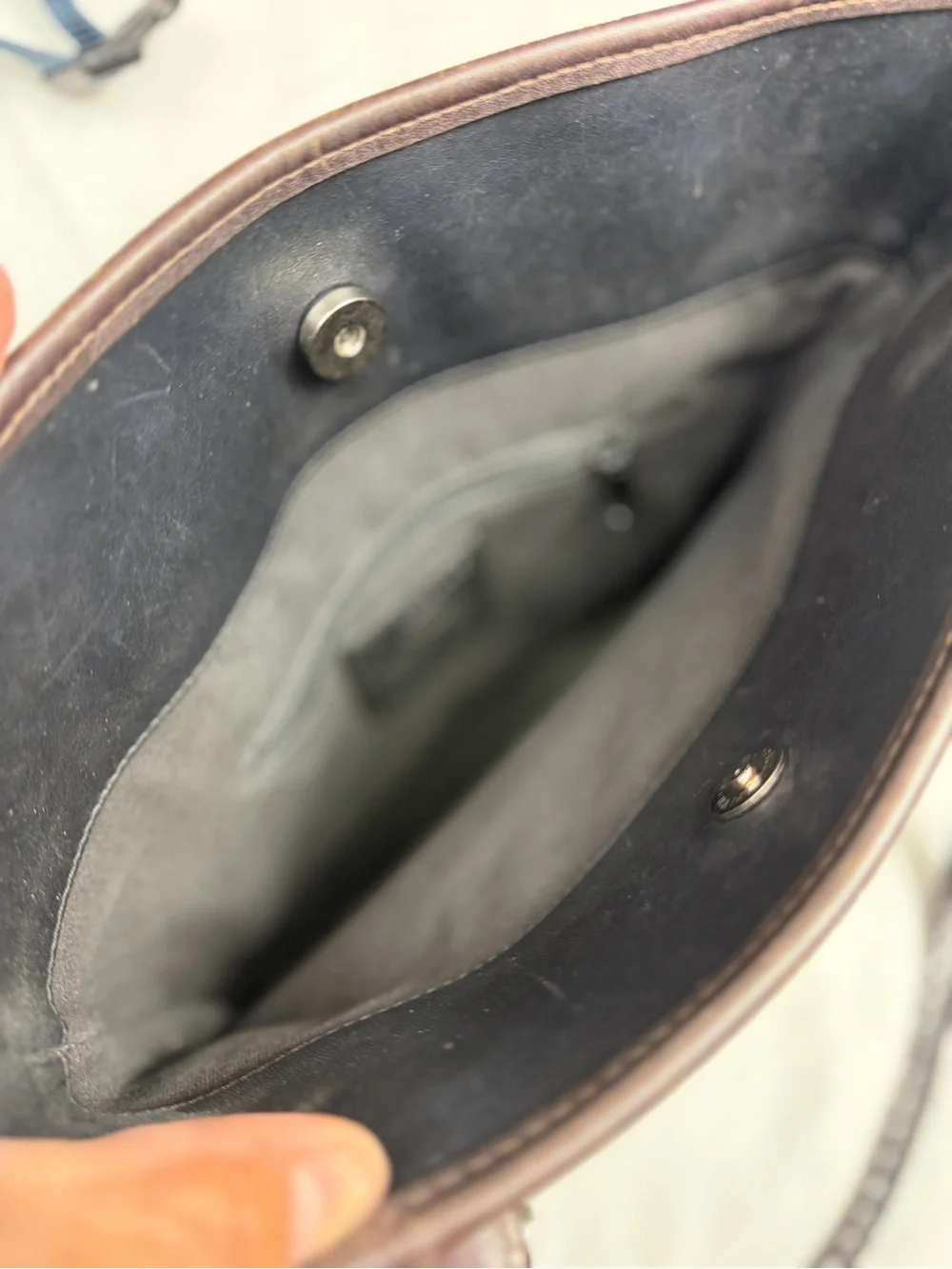 Brighton Black and Brown Leather Tote with Heart Hardware